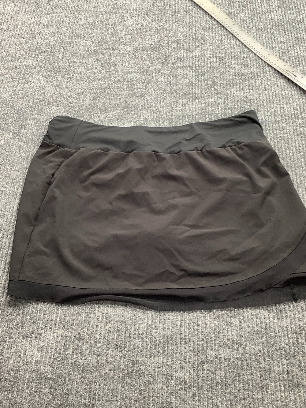 Black Athletic Skort with Built-In Shorts
